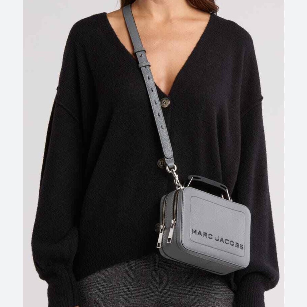 Marc Jacobs The Box black leather crossbody bag - Picture 5 of 7